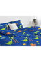 L'essentiel linge de maison Dinolar Juego de funda nórdica individual Azul oscuro
